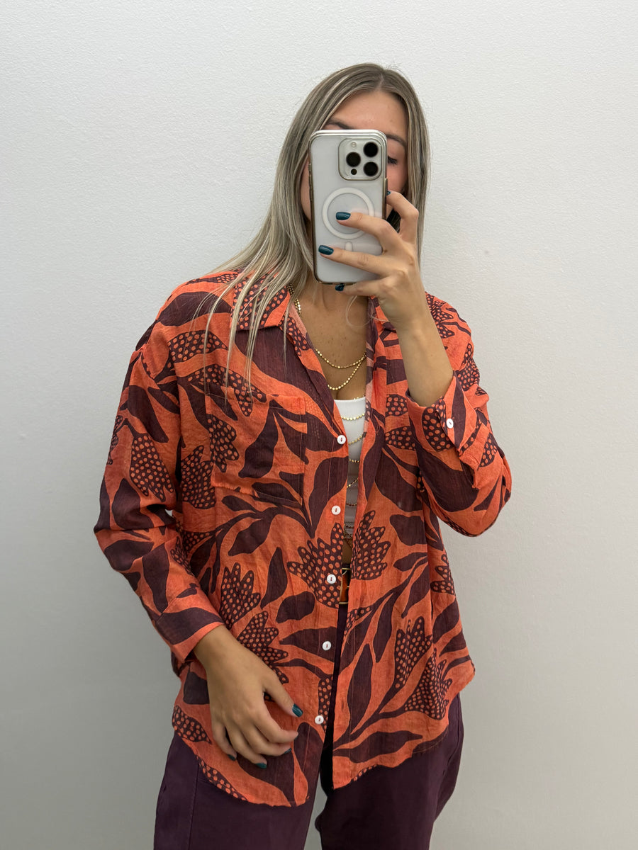 RUST/BURGUNDY TOP