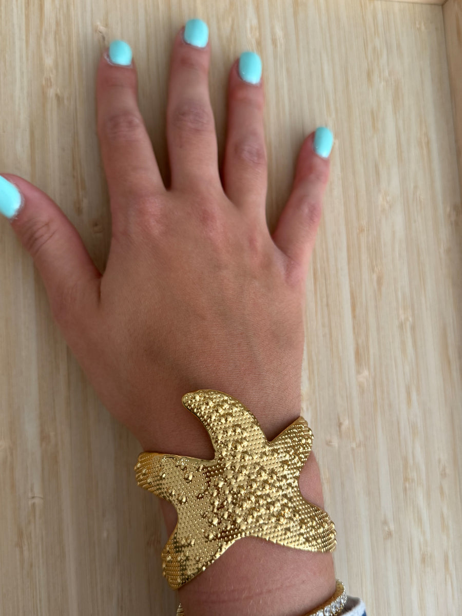STARFISH ADJUSTABLE CUFF BRACELET