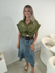SHEER POCKET BLOUSES