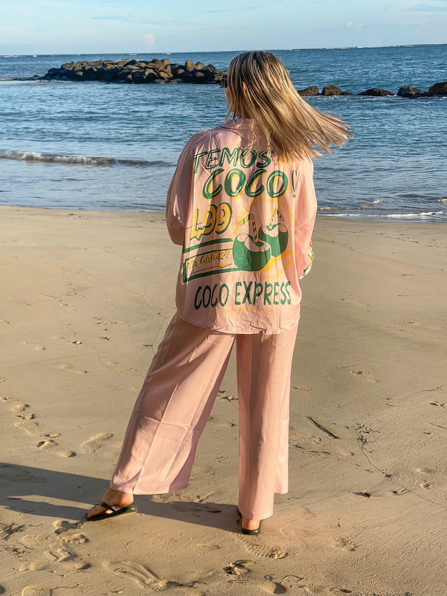 COCONUT PINK LONG SET