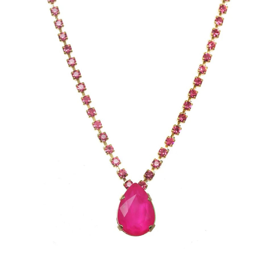 MILLI NECKLACE IN NEON PINK/FUSCHIA