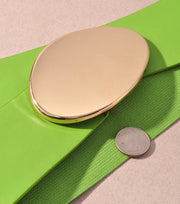 OVAL BUCKLE ELASTIC BELT