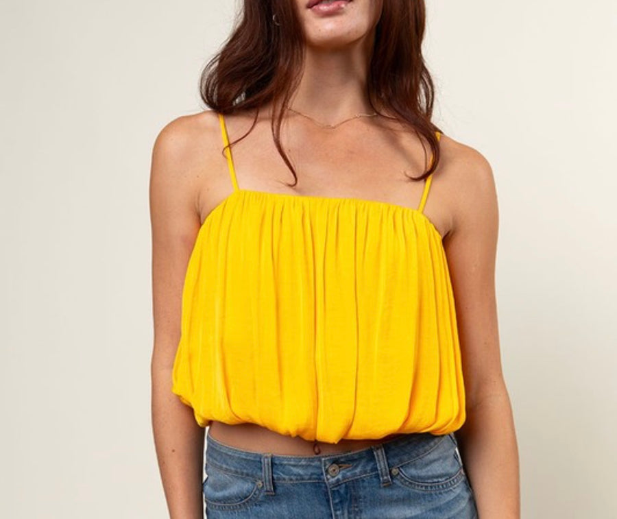 SATIN BUBBLE TOP