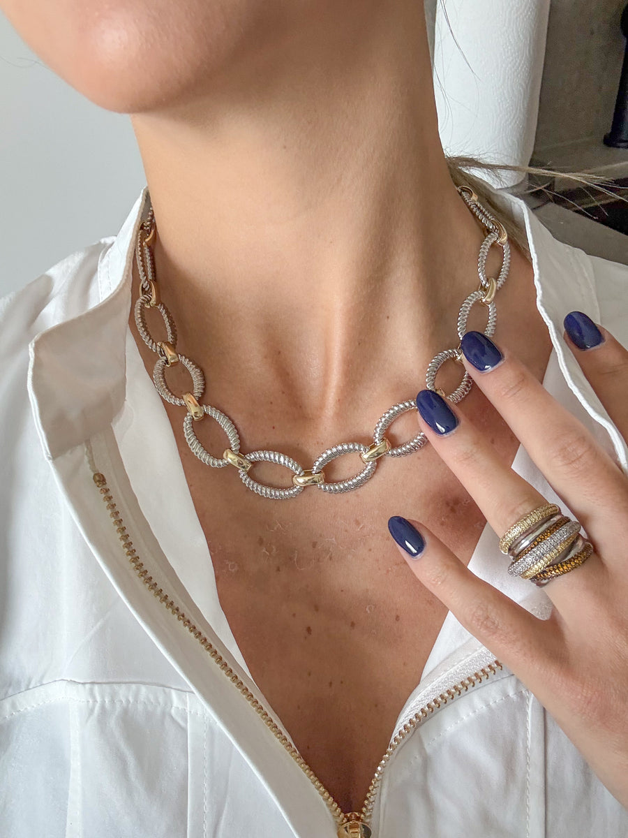 TWO TONE NECKLACE