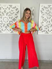 RED TOMATO PLEATED PANTS