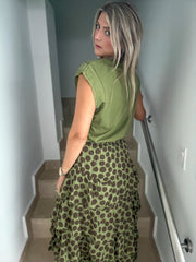 POLKA DOT RUFFLE SKIRT
