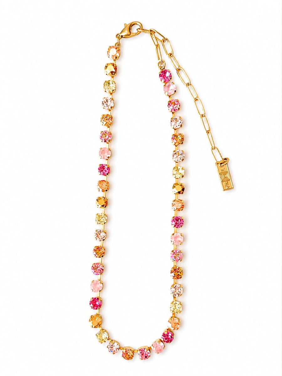 SARINA NECKLACE IN PINK MIX