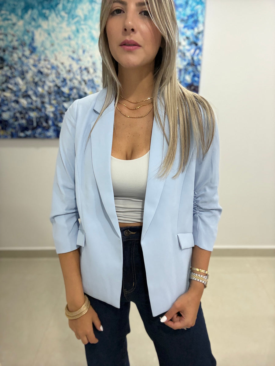 BABY BLUE TAILORED BLAZER