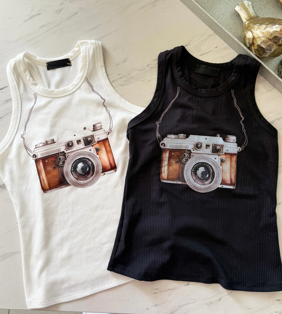 CAMERA TANK TOP