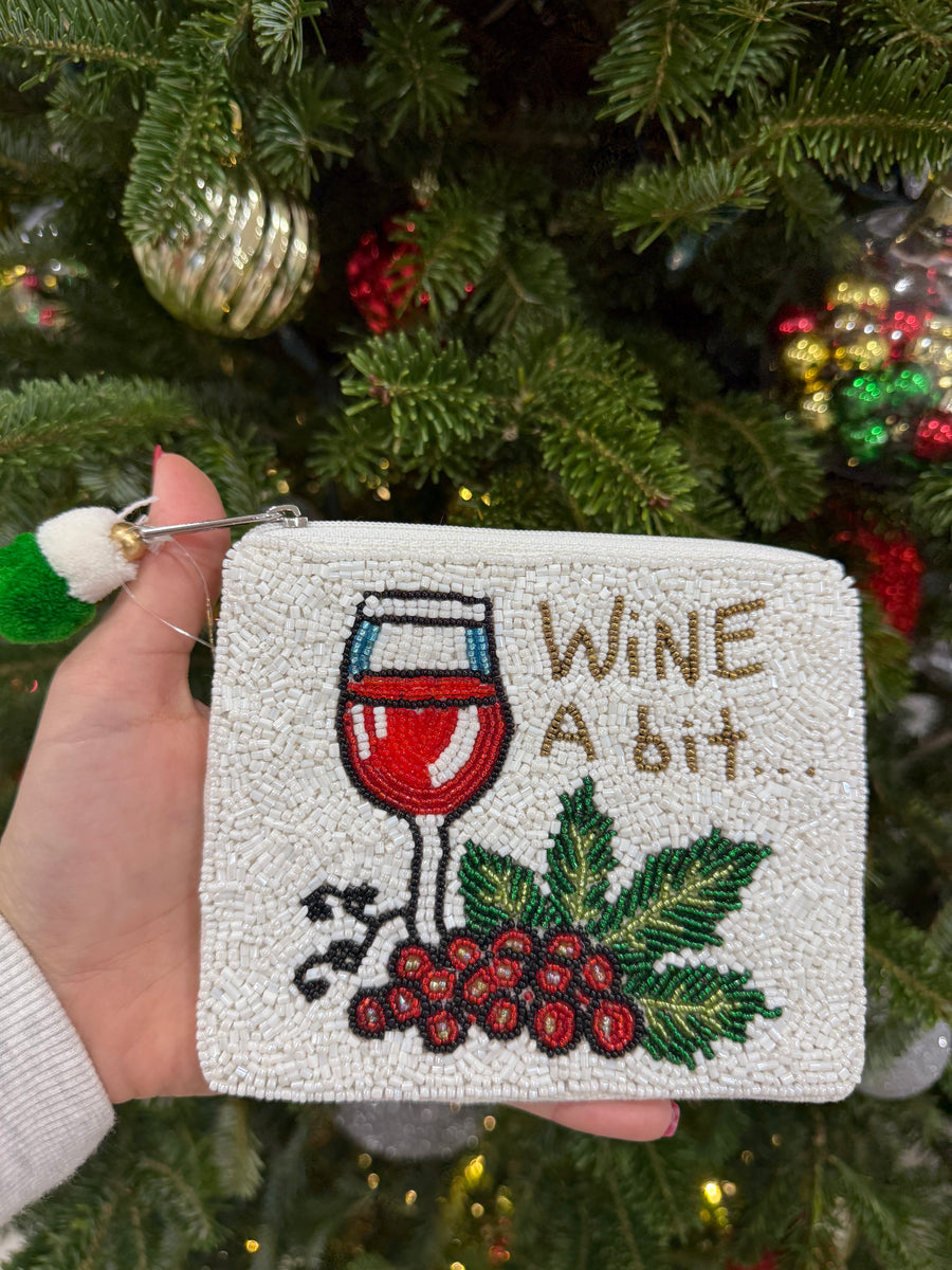 WINE A BIT...COIN BAG