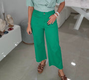 GREEN FRONT POCKET PANTS