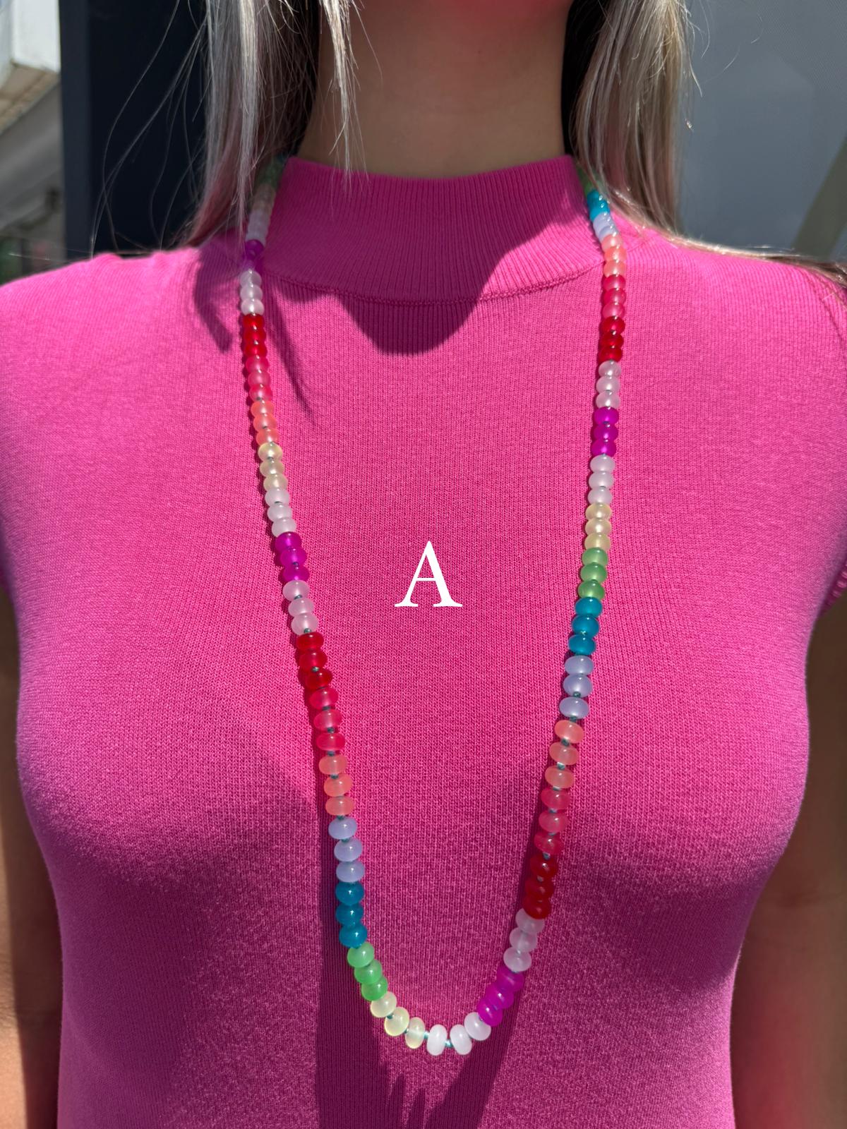 SEMIPRECIOUS MULTICOLOR NECLACES