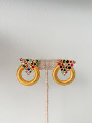 TRIANGLE ZIRCONIA EARRING