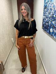 V-NECK TUNIC BLOUSES