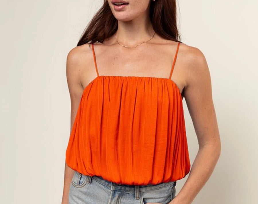 SATIN BUBBLE TOP