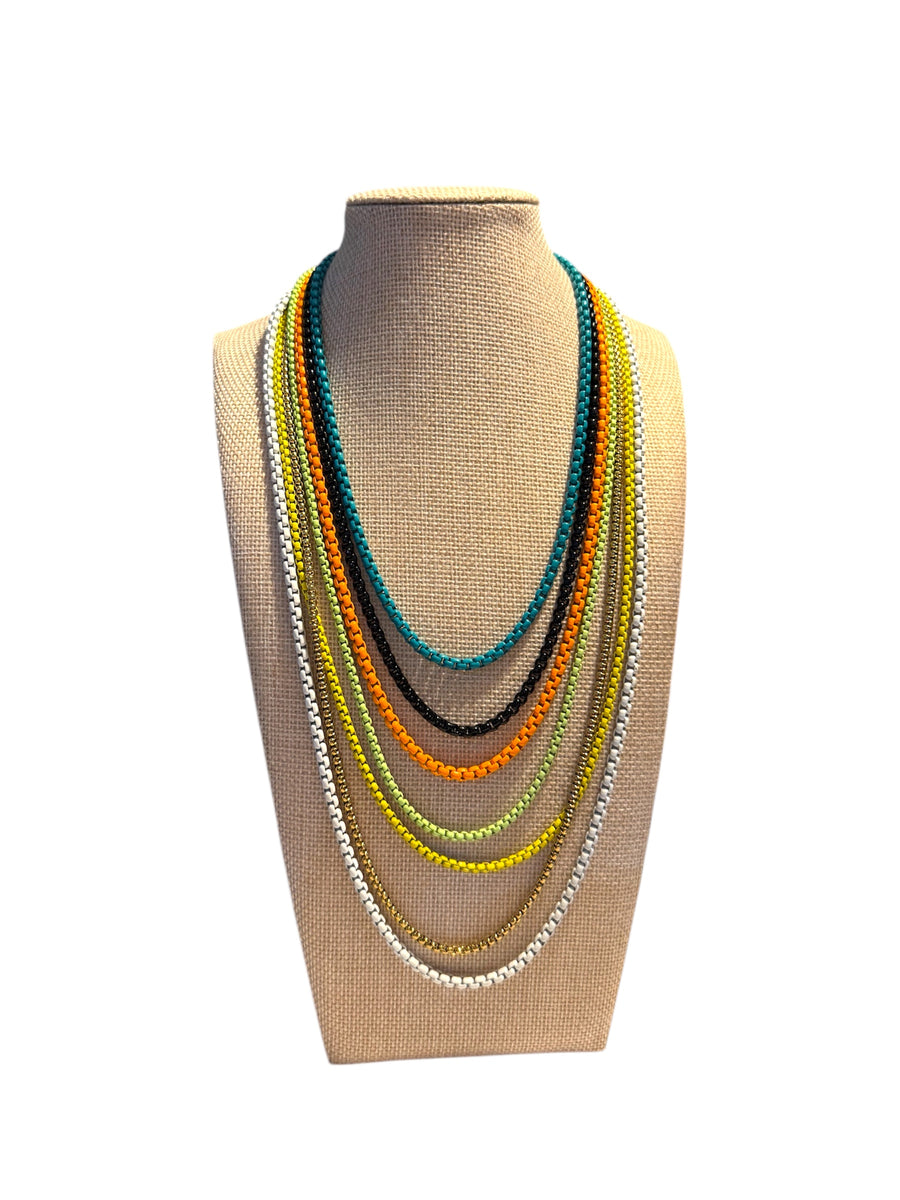 MULTICOLOR 7-LAYERED NECKLACE COLLAB