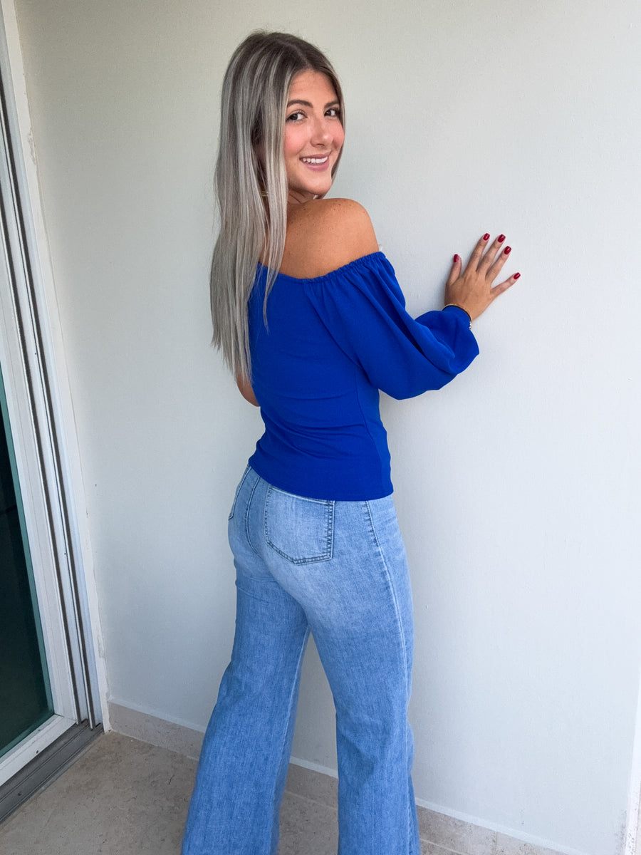 ONE SHOULDER LONG SLEEVE TOP
