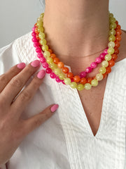 SEMIPRECIOUS ELECTRIC NECKLACE