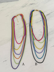MULTICOLOR LAYERED NECKLACE COLLAB