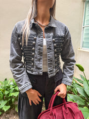 NAPOLEON INSPIRED CHARCOAL GRAY JACKET