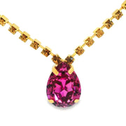 MILLI NECKLACE IN SMOKED TOPAZ/DARK ROSE