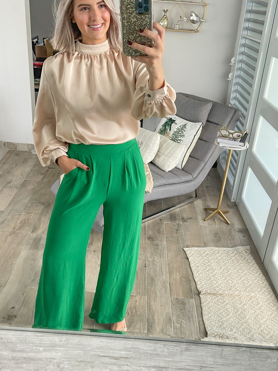 KELLY GREEN PALAZZOS