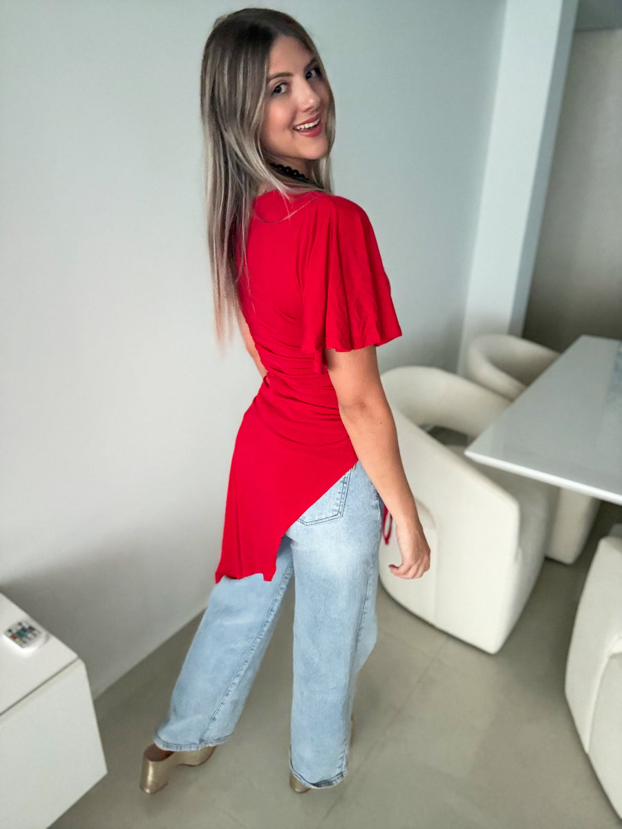 ASYMMETRIC BLOUSE