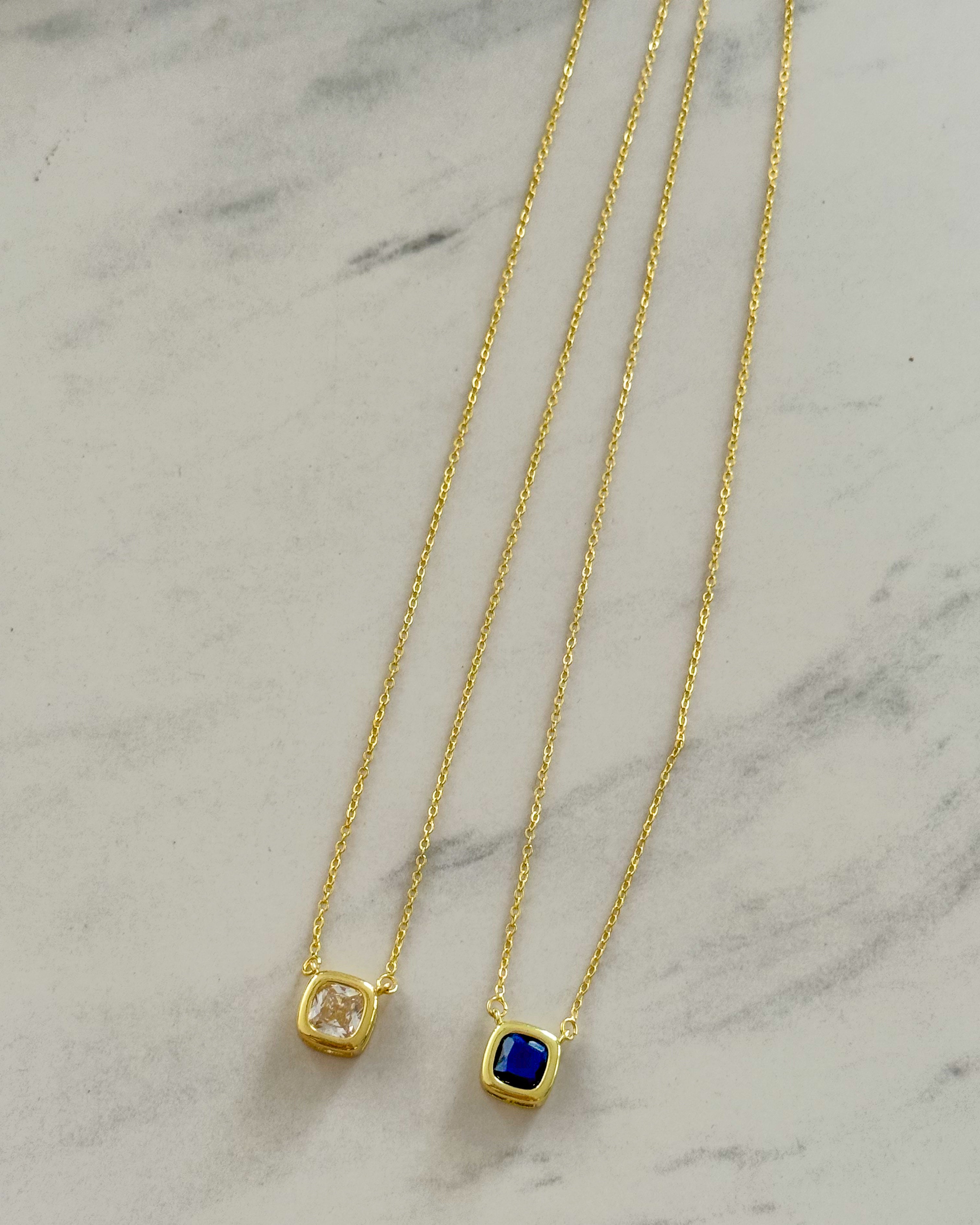 SQUARE CHARM NECKLACE