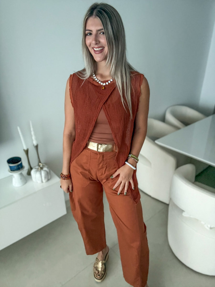 NET BLOUSE WITH CAMI TOP