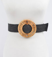 BAMBOO ROUNDED BUCKLE BELT