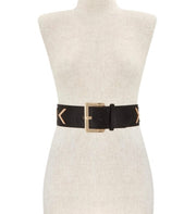 V BELTED DETAILED ELASTIC BELT