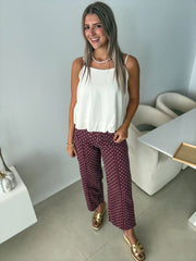 IVORY BUBBLE TANK BLOUSE