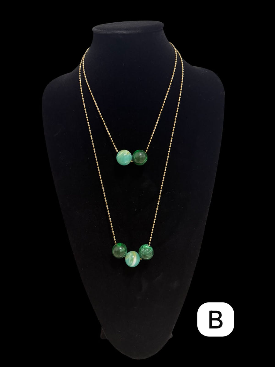 GUMBALL LAYERED NECKLACE SET