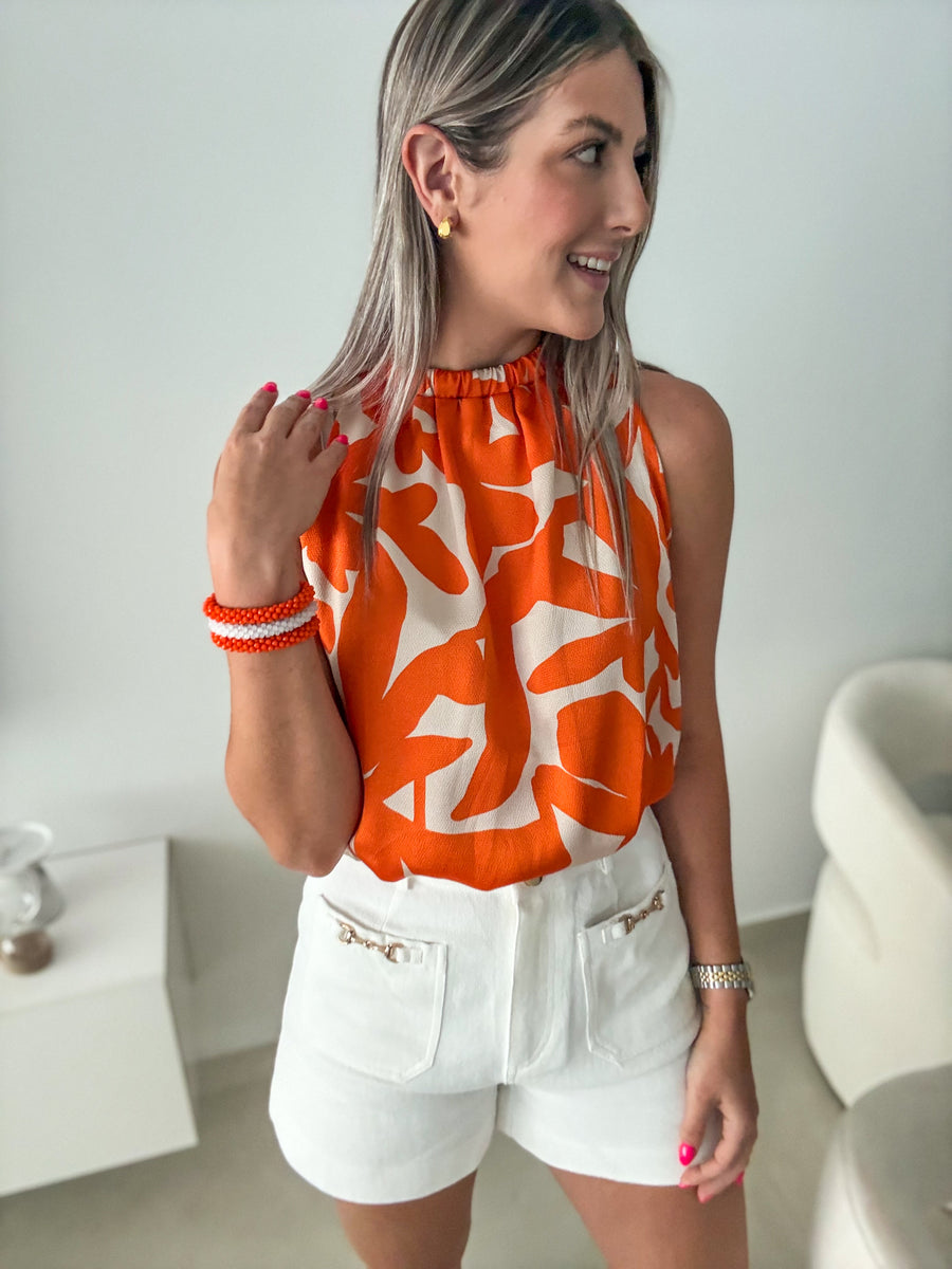 WHITE HORSELINK SHORTS