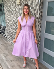 LAVENDER ZIPPER DRESS