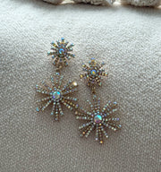 EMBELLISHED DANGLE GLAM EARRINGS
