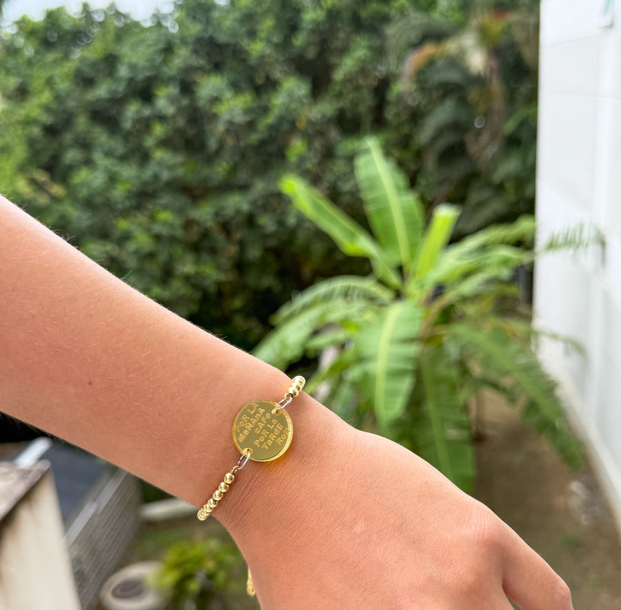 "CAFÉ & RON" ADJUSTABLE BRACELET
