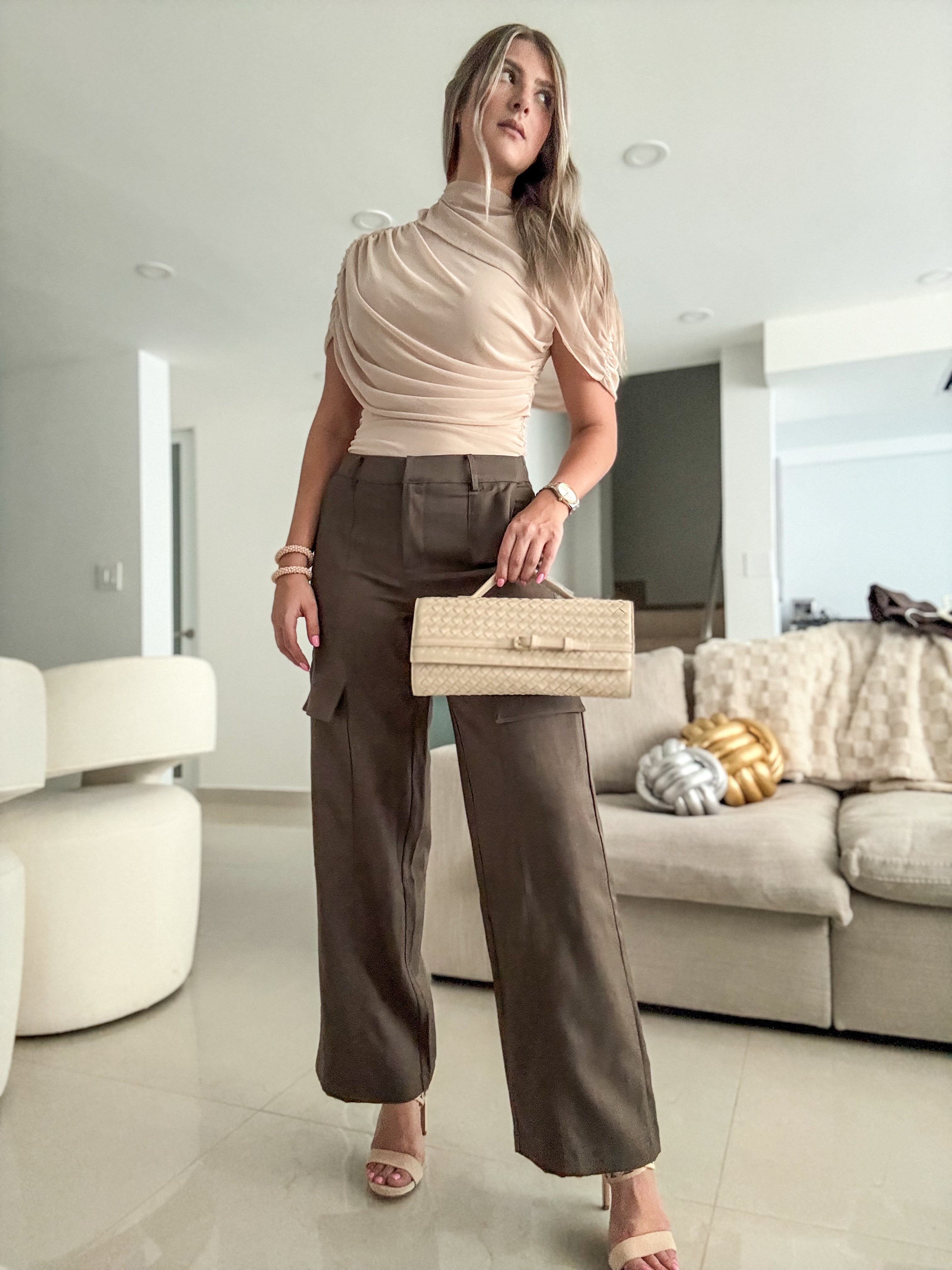 DARK OLIVE CARGO PANTS