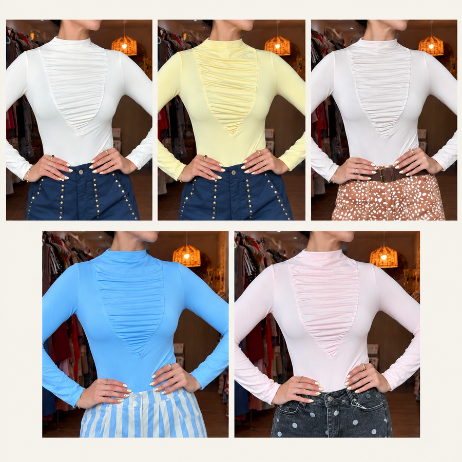 STRETCHY BODYSUIT TOP
