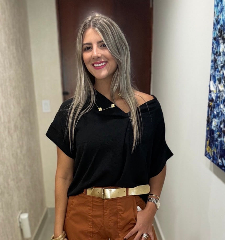 V-NECK TUNIC BLOUSES