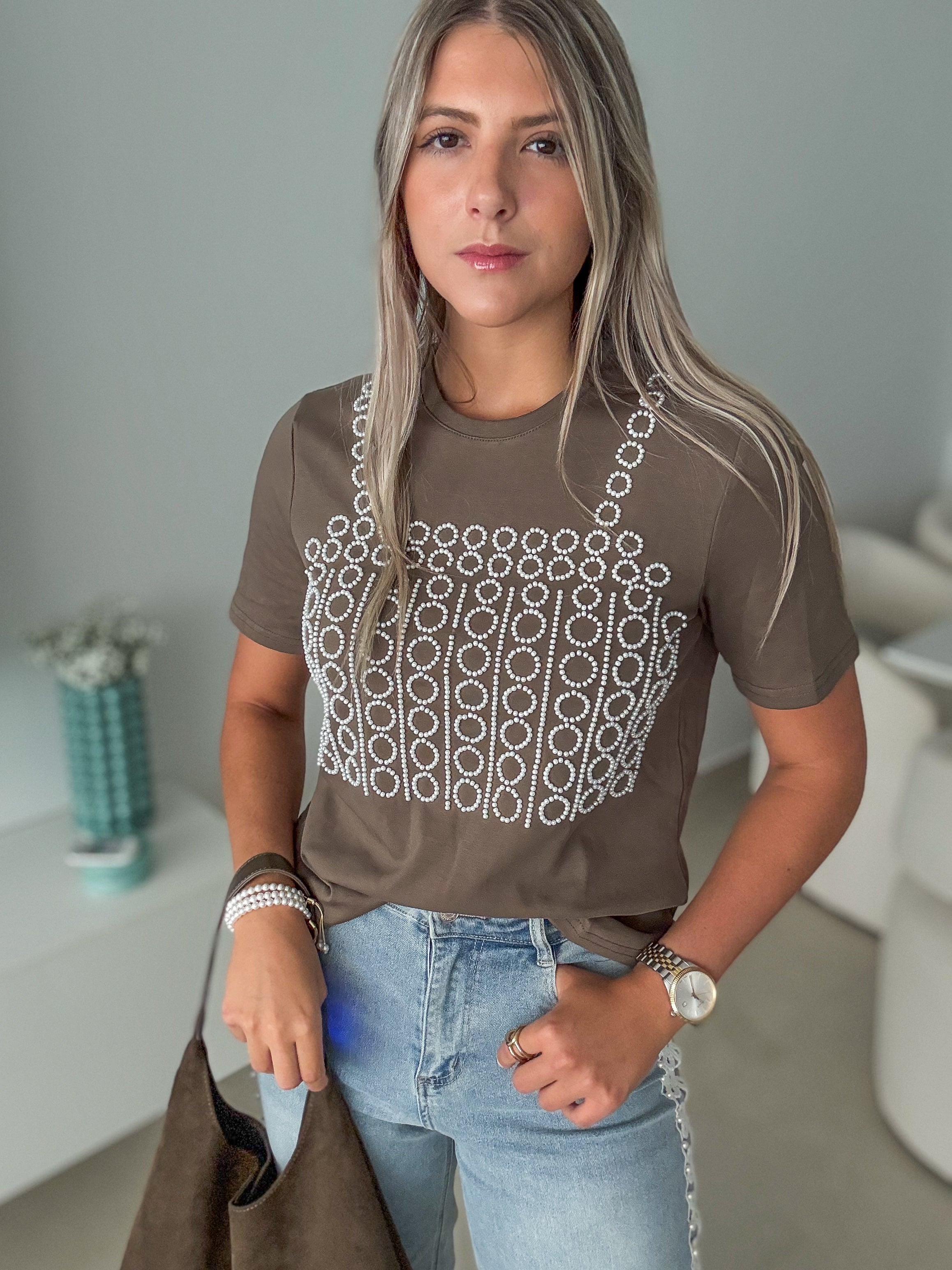 OLIVE PEARL T-SHIRT