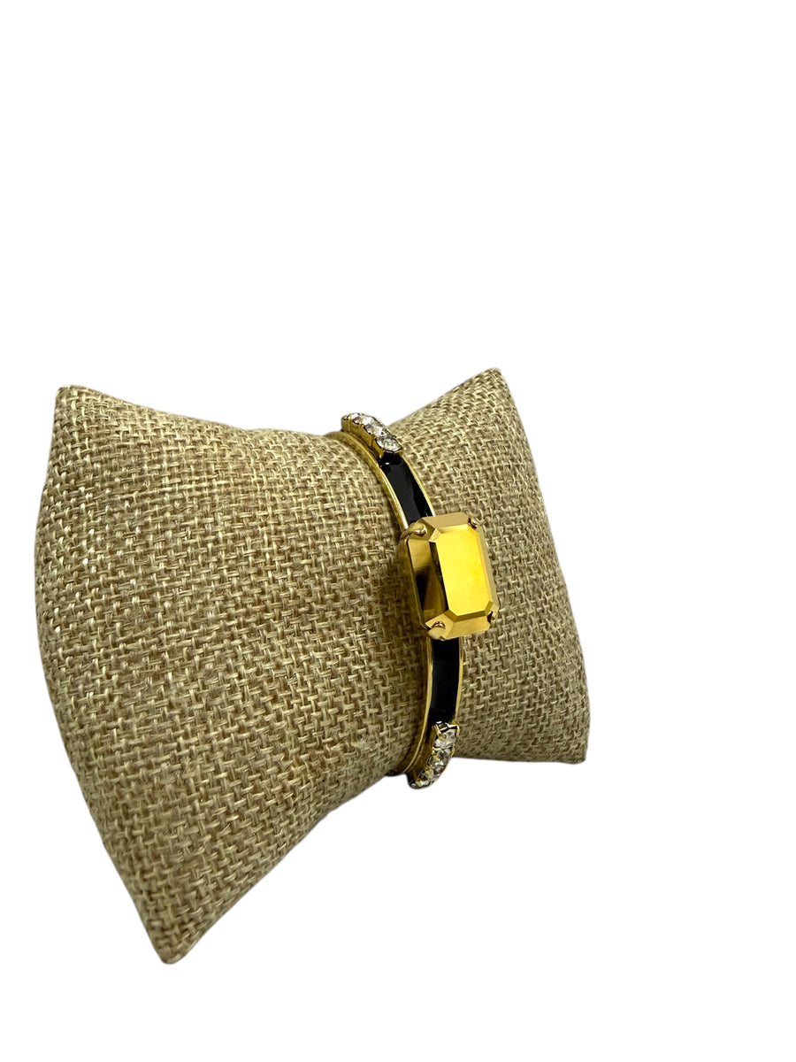 BIAR CUFF IN BLACK/AURUM