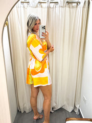 ORANGE TONES TOP & SHORT SET