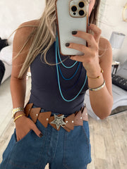 CAMEL STAR BUCKLE BELT