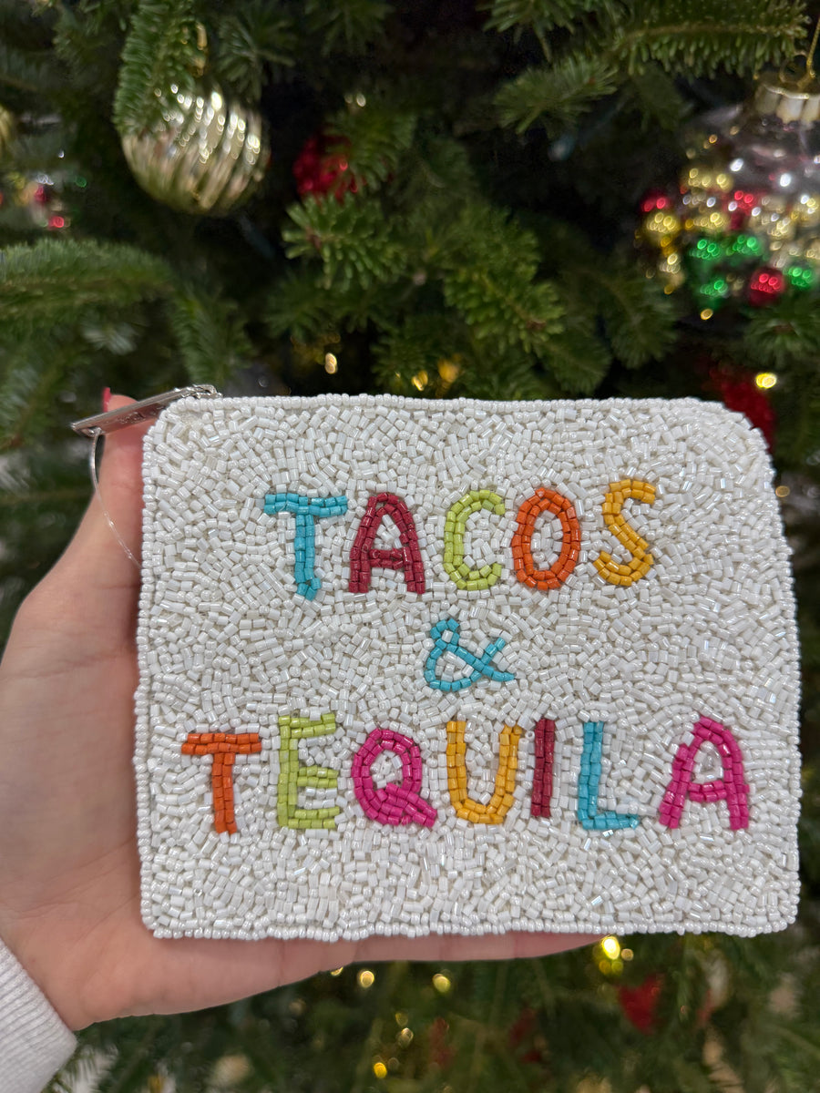 TACOS & TEQUILA COIN BAG