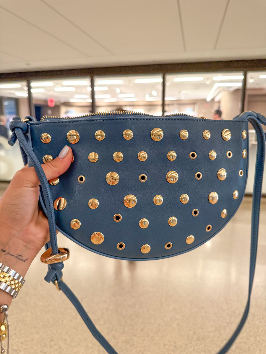 GOLD STUDDED CROSSBODY