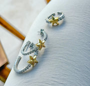 TWO TONE STAR RING