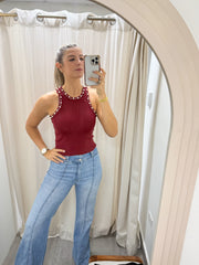 PEARL/RHINESTONE TANK TOPS