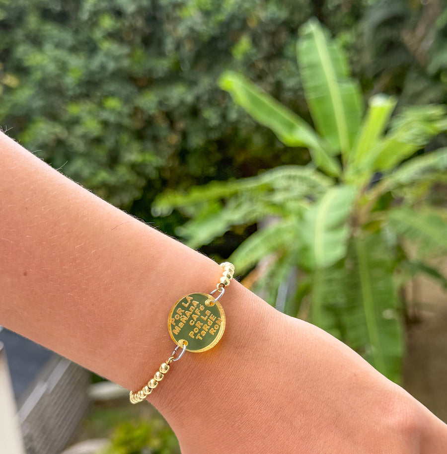 "CAFÉ & RON" ADJUSTABLE BRACELET