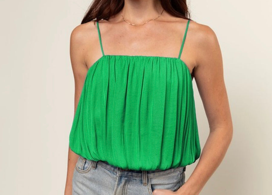 SATIN BUBBLE TOP